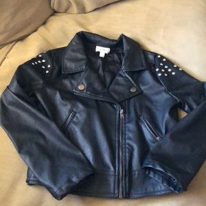 Faux leather jacket